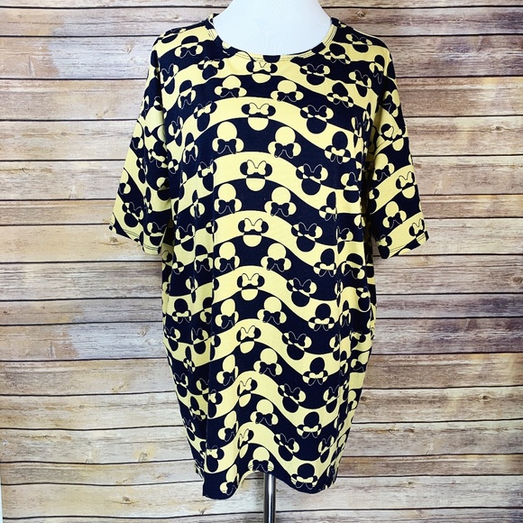 LuLaRoe Tops - Lularoe Disney Minnie Mouse Blue Yellow Irma Tunic